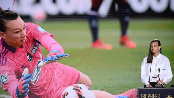 Christiane Endler (OL Lyonnes) lauréate aux trophées UNFP en 2022