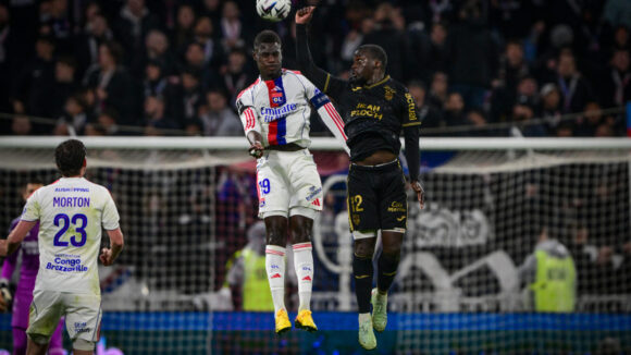 Moussa Niakhaté lors d'OL - Lorient