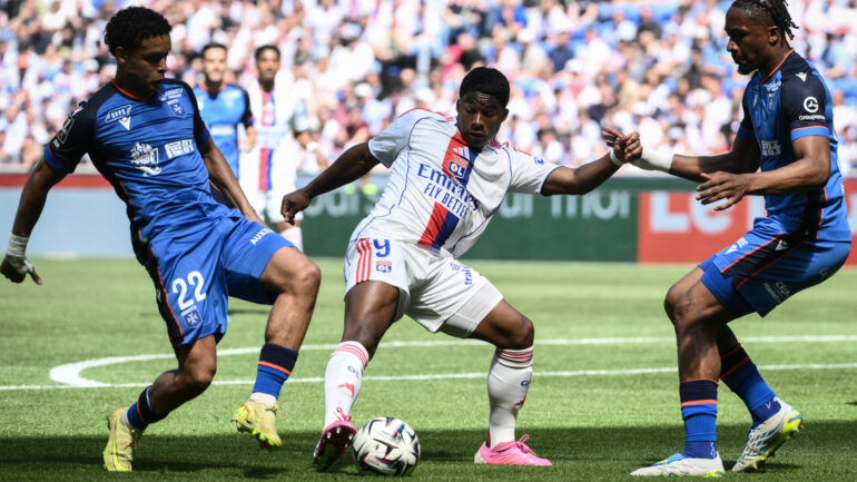 Endrick lors d'OL - Auxerre