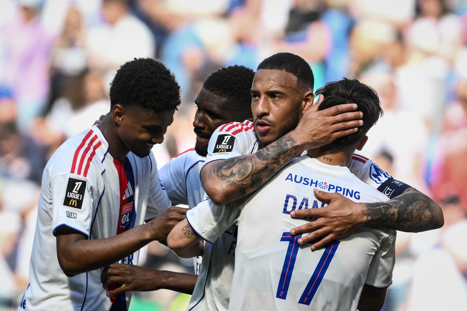Corentin Tolisso lors d'OL - Auxerre