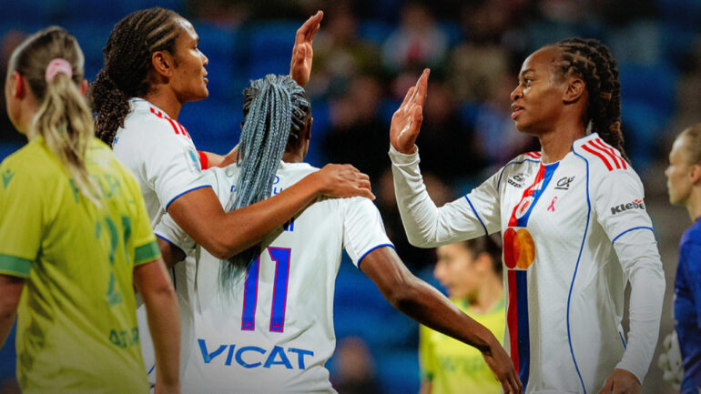 Marie-Antoinette Katoto lors d'OL Lyonnes - Nantes