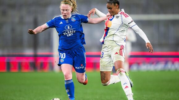 Tarciane lors de Strasbourg - OL Lyonnes