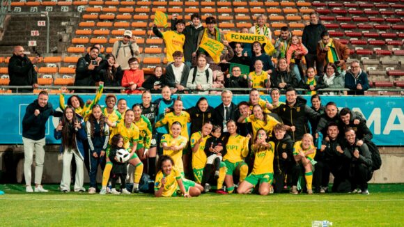 Les joueuses du FC Nantes après leur match contre l'OM