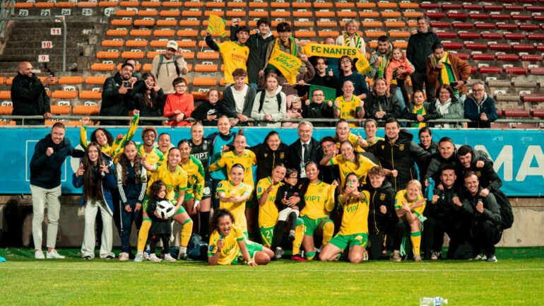Les joueuses du FC Nantes après leur match contre l'OM