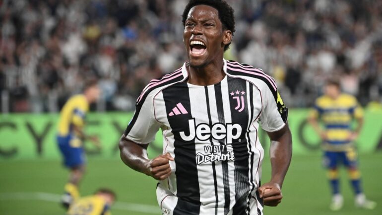 Jonathan David, attaquant de la Juventus Turin