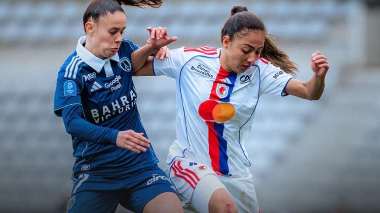 Selma Bacha lors de Paris FC - OL Lyonnes