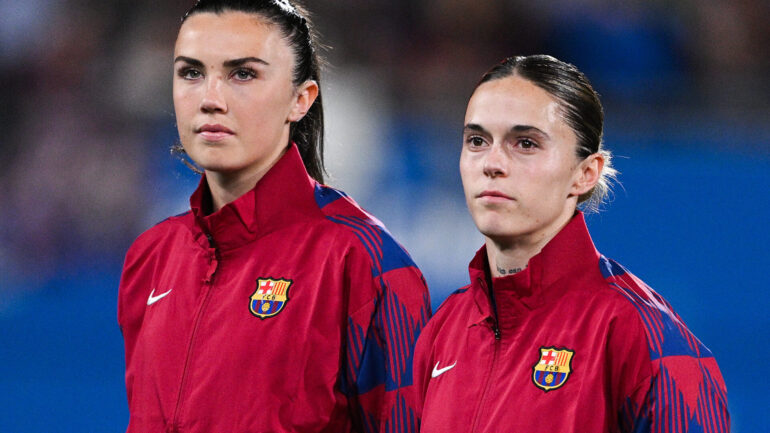 Ingrid Engen et Mapi Leon sous les couleurs du FC Barcelone