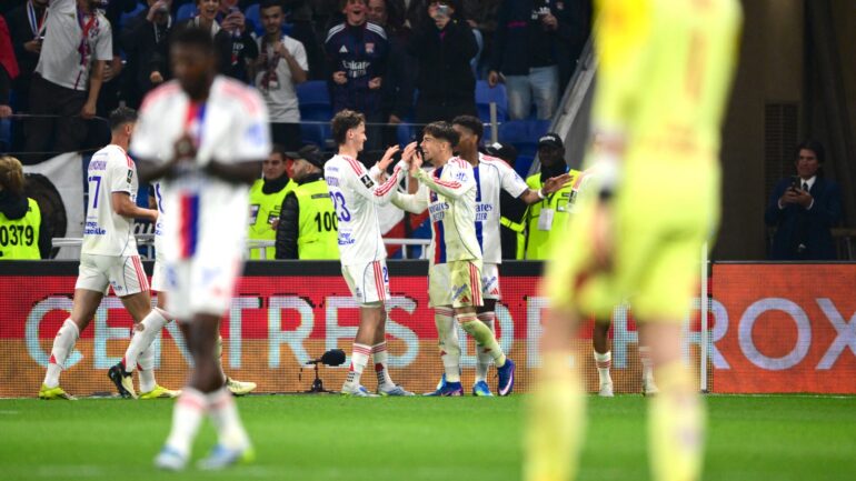 Afonso Moreira (OL) buteur contre Rennes