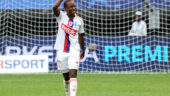 Vicki Becho après son but lors de PSG - OL Lyonnes