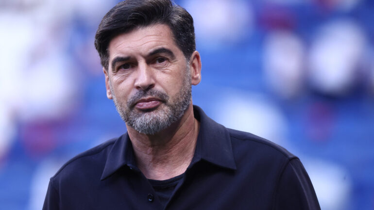 Paulo Fonseca lors d'OL - Lens