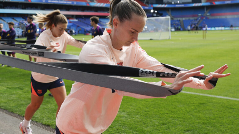 Caroline Graham Hansen, joueuse du FC Barcelone.