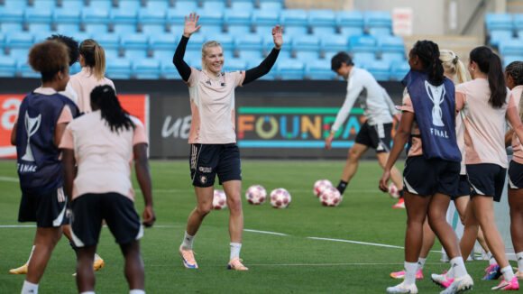 Ada Hegerberg pour la finale de Ligue des champions FC Barcelone - OL Lyonnes.