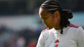 Wendie Renard à l'échauffement avant FC Barcelone - OL Lyonnes