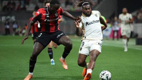 Allan Saint-Maximin lors de Nice - Lens
