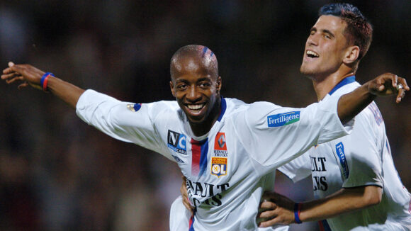 Bryan Bergougnoux et Sidney Govou lors d'OL - Bordeaux