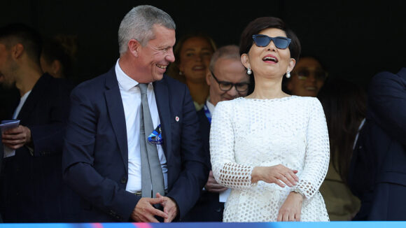 Michele Kang, présidente d'OL Lyonnes, et Vincent Ponsot, directeur général