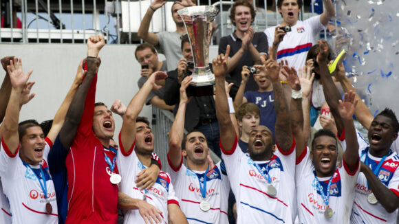 Les joueurs de l'OL ont gagné le Trophée des champions en 2012