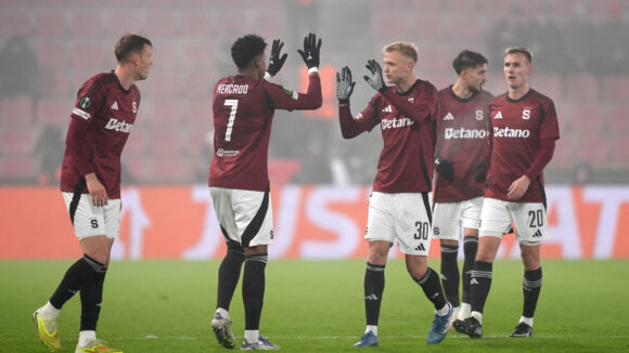 Les joueurs du Sparta Prague en Ligue Europa Conférence
