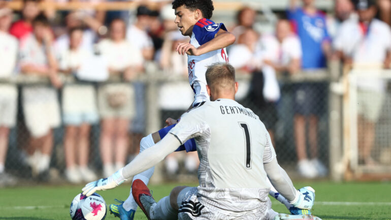 Kaïl Boudache lors d'OL - Servette FC