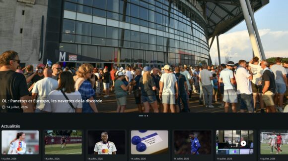 L'application Olympique et Lyonnais sur smartphone