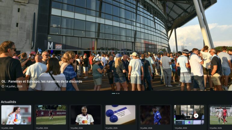 L'application Olympique et Lyonnais sur smartphone