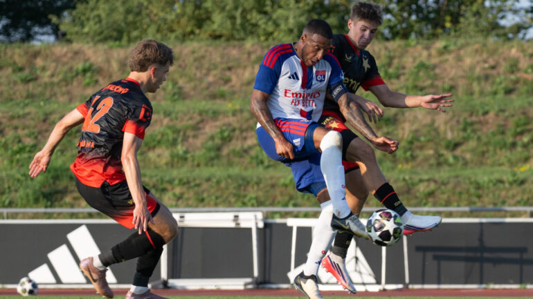 Corentin Tolisso lors d'OL - Slavia Prague