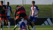 Tyler Morton lors d'OL - Slavia Prague