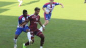 Clinton Mata et Tyler Morton face à Ayé lors d'OL - FC Servette