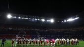 Le Parc OL lors d'OL - Juventus Turin en février 2020