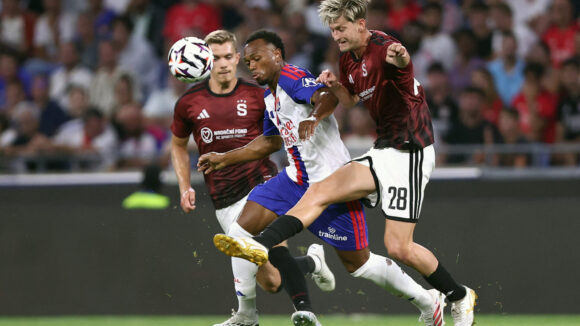 Loïs Openda lors d'OL - Sparta Prague