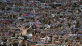 Les supporters des Bad Gones lors d'OL - Sparta Prague