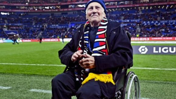 Robert Mouynet lors de sa venue au Parc OL en mars 2024
