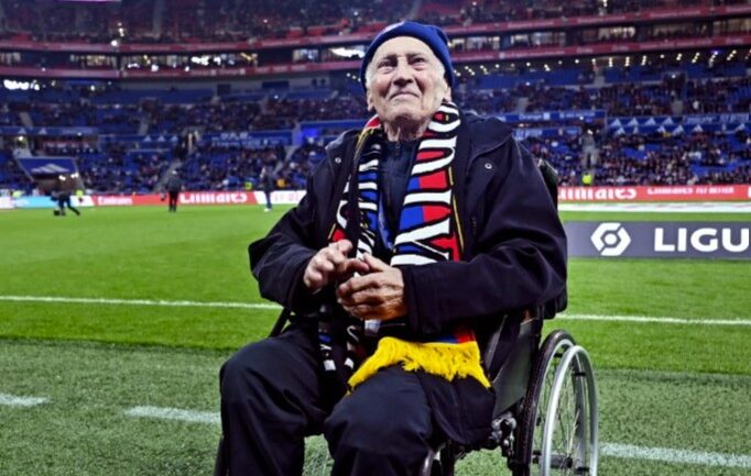 Robert Mouynet lors de sa venue au Parc OL en mars 2024