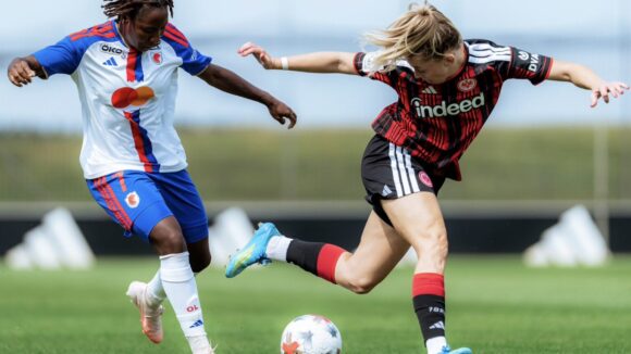 Vicki Becho lors d'OL Lyonnes - Eintracht Francfort