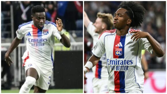 Ernest Nuamah et Malick Fofana, ailiers de l'OL