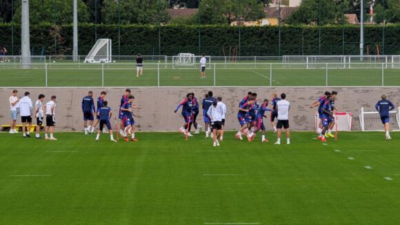 Les joueurs de l'OL à l'entraînement (2026-2027)