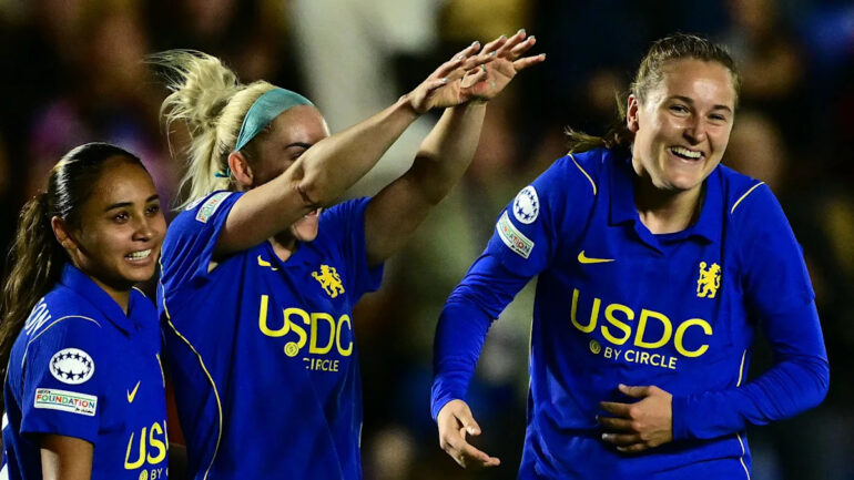 Les joueuses de Chelsea en Ligue des champions
