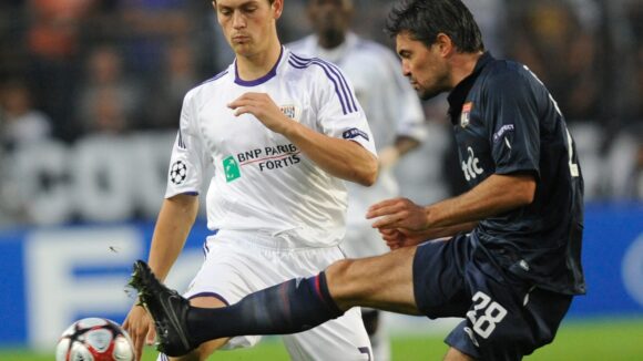 Jeremy Toulalan lors d'Anderlecht - OL