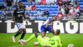 Loïs Openda lors d'OL - Auxerre.