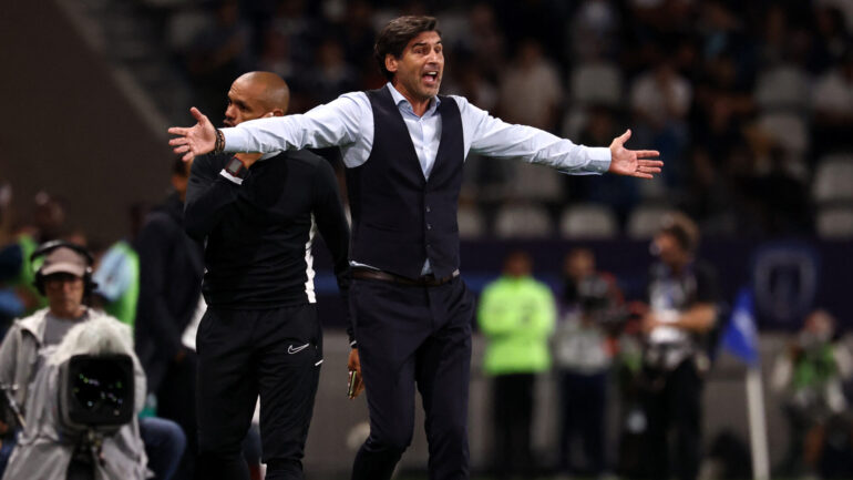Paulo Fonseca lors de Paris FC - OL