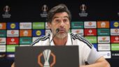 Paulo Fonseca lors de la conférence de presse d'avant-match Anderlecht - OL