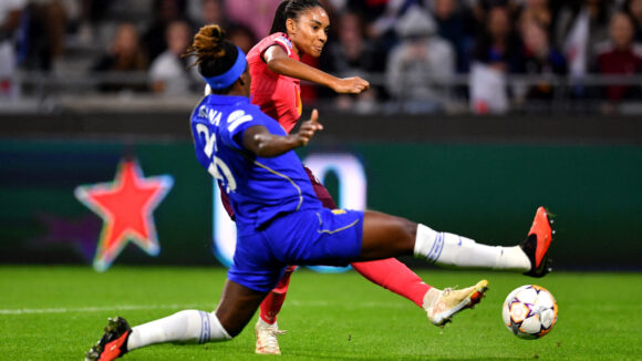 Salma Paralluelo lors d'OL Lyonnes - Chelsea