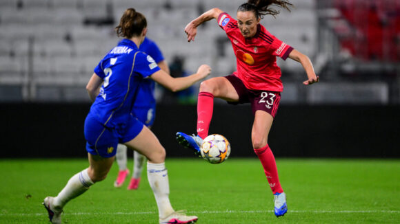 Caroline Weir (OL Lyonnes) face à Chelsea