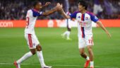 Noah Nartey et Keito Nakamura lors d'Anderlecht - OL
