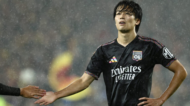 Keito Nakamura lors de Lens - OL
