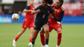 Lily Yohannes (Etats-Unis) face à Salma Paralluelo (Espagne)