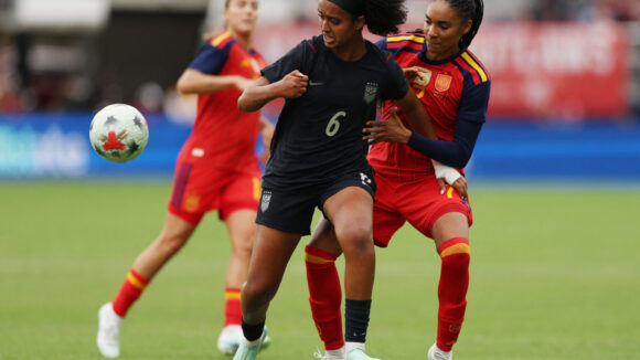 Lily Yohannes (Etats-Unis) face à Salma Paralluelo (Espagne)