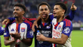 Abner, Noah Nartey et Zachary Athekame après OL - Crystal Palace