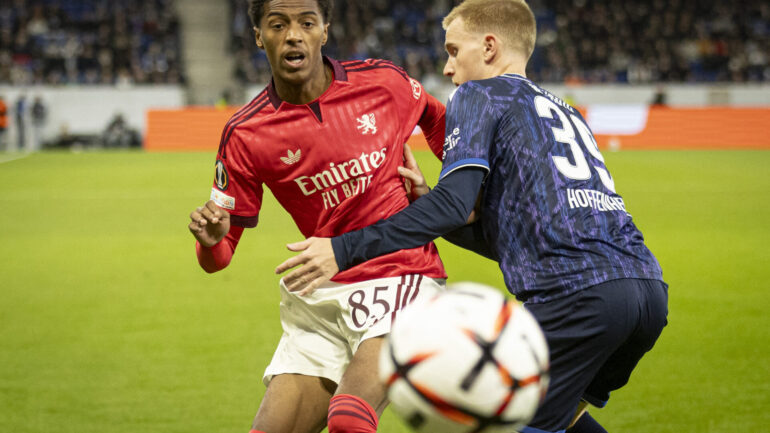 Noham Kamara lors d'Hoffeneim - OL