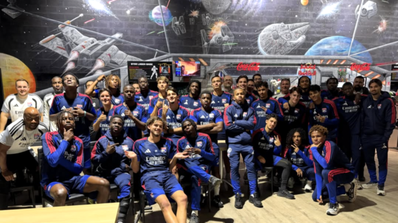 La réserve de l'OL au laser game / @Starlasergame